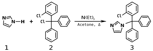 Synthese von Clotrimazol