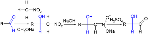 The Nef reaction: chain extension