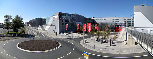 Panorama vom Haupteingang des Nürburgrings