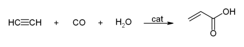 Hydrocarboxylierung von Azetylen