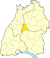Lage des Landkreises Böblingen in Baden-Württemberg