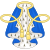 Badge of the Blue Mantle Pursuivant.svg