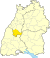 Lage des Landkreises Freudenstadt in Baden-Württemberg