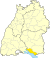 Lage des Bodenseekreises in Baden-Württemberg