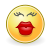Küssendes Smiley, als Emoticon :*