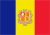 Flagge des Fürstentums Andorra