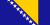 Die Flagge Bosnien-Herzegowinas