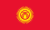 Die Nationalflagge Kirgisiens