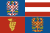Fahne des Jihomoravský kraj