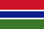 Die Nationalflagge Gambias