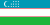 Die Nationalflagge Usbekistans
