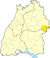 Lage des Landkreises Heidenheim in Baden-Württemberg