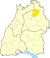 Lage des Hohenlohekreises in Baden-Württemberg