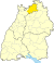 Lage des Neckar-Odenwald-Kreises in Baden-Württemberg