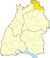Lage des Main-Tauber-Kreises in Baden-Württemberg