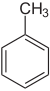 Struktur von Toluol