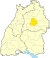 Lage des Rems-Murr-Kreises in Baden-Württemberg