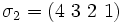 \sigma_2 = \left(4\ 3\ 2\ 1\right)