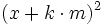 (x+k\cdot m)^2