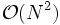 \mathcal{O}(N^2)