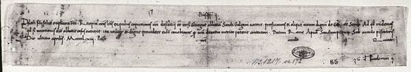 Breve Pius II. von 1463