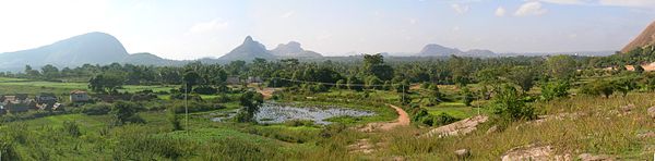 Landschaft bei Ramanagara
