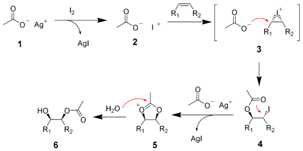 Woodward cis-Hydroxylation Reaction Mechanism.png