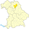 Lage des Landkreises Bayreuth in Bayern
