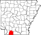 Map of Arkansas highlighting Columbia County.svg