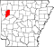 Map of Arkansas highlighting Franklin County.svg