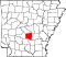 Map of Arkansas highlighting Grant County.svg