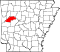 Map of Arkansas highlighting Logan County.svg