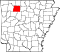 Map of Arkansas highlighting Newton County.svg