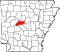 Map of Arkansas highlighting Perry County.svg