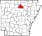 Map of Arkansas highlighting Stone County.svg