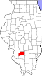 Map of Illinois highlighting Clinton County.svg