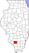 Map of Illinois highlighting Perry County.svg