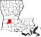 Map of Louisiana highlighting Allen Parish.svg
