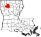 Map of Louisiana highlighting Bienville Parish.svg