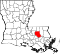 Map of Louisiana highlighting Livingston Parish.svg