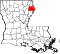 Map of Louisiana highlighting Madison Parish.svg