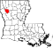 Map of Louisiana highlighting Red River Parish.svg