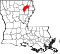 Map of Louisiana highlighting Richland Parish.svg