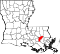 Map of Louisiana highlighting Saint John the Baptist Parish.svg