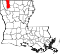 Map of Louisiana highlighting Webster Parish.svg