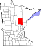 Map of Minnesota highlighting Aitkin County.svg