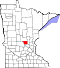 Map of Minnesota highlighting Benton County.svg