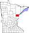 Map of Minnesota highlighting Carlton County.svg