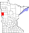 Map of Minnesota highlighting Clay County.svg