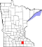 Map of Minnesota highlighting Steele County.svg